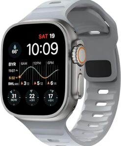 Watch 42-44 - 45-49 mm ile Uyumlu Dynamic Serisi Silikon Kordon, Güçlendirilmiş Silikon ile Uzun Ömürlü Kullanım ve Şık Tasarım Kordon