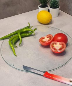 Cam Kesme Tahtası - Cam Kesme Tablası | Saydam (Çap 32cm)