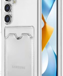 Samsung Galaxy S24 Plus Card Slot Shock için Kılıf Şeffaf [Galaxy S24 Plus ile Uyumlu Kılıf - Şeffaf]