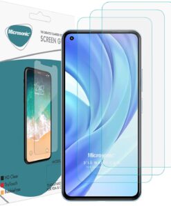 Xiaomi Mi 11 Lite Screen Protector Nano Glass Cam Ekran Koruyucu (3'lü Paket) [Mi 11 Lite ile Uyumlu Ekran Koruyucu - Şeffaf]