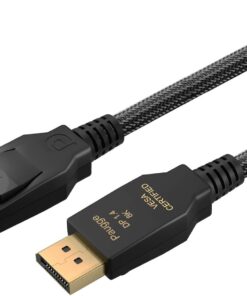 V1.4 Vesa DisplayPort Sertifikalı 32.40 Gbps Bandwith HBR3 8K 60Hz, 4K 144Hz, 4K 120Hz, 4K 60Hz, 2K 240Hz, 2K 165Hz, 1080p 240Hz Destekli HDR, FreeSync, G-Sync Displayport Kablo