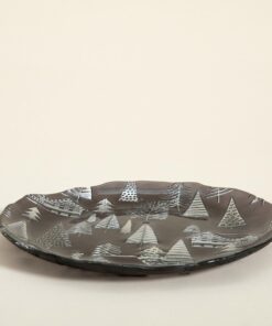 Zermatt Pasta Tabağı, Grı/Koyu Gri, 21 cm