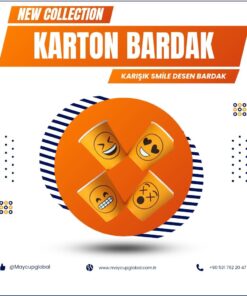7 oz Karton Bardak 300 adet Karışık Desen