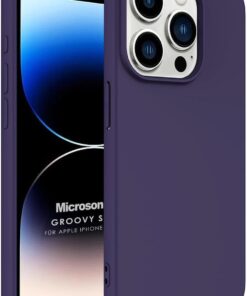 Kılıf Apple iPhone 15 Pro için Groovy Soft Derin Mor [iPhone 15 Pro ile Uyumlu Kılıf - Mor]