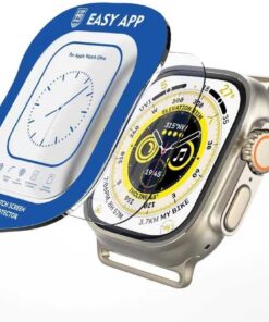 Apple Watch Ultra ile uyumlu 49mm Easy Temperli Cam Apple Watch Ultra ile uyumlu Ekran Koruyucu Renksiz
