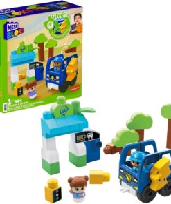 Bloks Doğa Dostu Otobüs Seti, yürüme çağındaki çocuklar için yapı oyuncakları HDX90