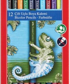 Yerli Çift Uçlu Boya Kalemi (12 kalem) 24 renk (FSC)