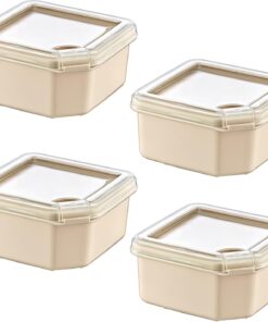 4'Lü Q-Box Saklama Kabı Latte 350 ML