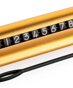Alüminyum Kasa Çevirmeli Araç İçi Park Telefon Numaratör Park Numarası Parkmatik Araç Torpido Üstü Parktel Telefon Yazısı GOLD ONBNL-GOLD