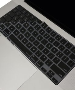 Macbook Klavye Koruyucu Air Pro M1-M2-M3 (US-İNGİLİZCE) (Touchbarsız) A2681 A3113, 2941 A3114, A2442 A2779 A2992 A2918, A2485 A2780 2992 ile Uyumlu Siyah