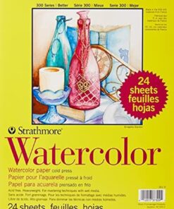 Resmi kağıt Strathmore Watercolor Pad 9 inç x 12 inç, 24 yaprak