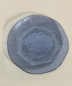 Dune Servis Tabağı, Mavi/Transparan, 28cm