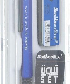Office Graphx 3'lü Set Versatil Kalem 0.7 Mm Mavisilgimin 0.7 Mm