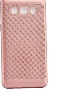 10822 Galaxy J7 2016 için Kılıf Delikli Rubber Kapak, Rose Gold