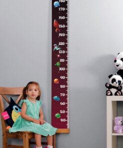 Hediye Uzay Tasarımlı Boy Ölçme Cetveli - Asılabilir Boy Ölçer - Duvar Bebek Boy Ölçer