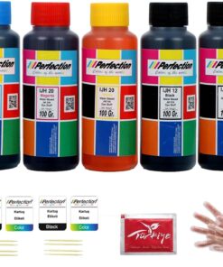 Canon Pixma Uyumlu GI-490 BK GI-490 CMY Tanklı Yazıcı Mürekkep Seti 5 x 100 gr.