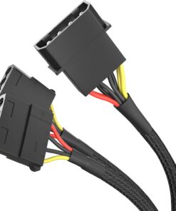 – 4 pin Molex – 2 x 4 pin Molex Y kablosu 30 cm