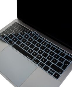 Laptop Macbook Pro Klavye Koruyucu (Türkçe Q) 12inç A1534-13inç A1708 ile Uyumlu Siyah