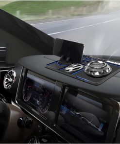 Torpido Üstü Numaratörlü Telefon Tutucu Kaydırmaz Mat Araba için Kaymaz Telefon Pedi, Çok İşlevli Araba Kaymaz Gösterge Paneli Matı, Evrensel 360° Dönebilen Cep Telefonu Tutucu
