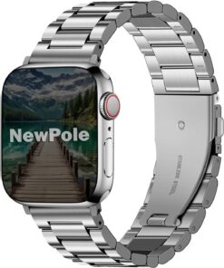 Watch 46mm 45mm 44mm 42mm 49mm Uyumlu Kordon Stal Baklalı Çelik Kordon Rahatsız Etmeyen Apple Watch Ultra 2/1 10 9 8 SE 7 6 5 4 3 2 1 Uyumlu Kordon