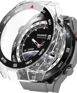 Huawei Watch Ultimate için Kılıf Clear Premium Slim WatchBand Şeffaf [Watch Ultimate ile Uyumlu Kılıf - Şeffaf]