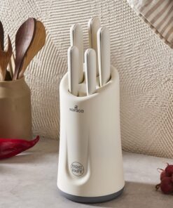 Right Knife Soft Touch 6 Parça Bıçak Seti Cream