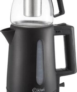 KTM-2907 Çay Yapma Makinesi, 1.8 L Kettle ve 0.9 L Demlik Kapasitesi, Siyah