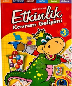 Okul Öncesi Etkinlik ve Kavram Gelişimi Görsel, Kavramsal, Çizgisel, Dikkat, Beceri ve Düşünme Gelişim Kitabı Özel Seri Kişisel Gelişim Kitabı Çok Amaçlı Eğitsel Defter (Dinazor)