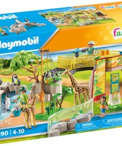 Family Fun 71190 Zürafalar ve Penguenler dahil Oyuncak Hayvanların Bulunduğu Macera Hayvanat Bahçesi, 4 Yaş ve Üzeri Çocuklar İçin Oyuncaklar