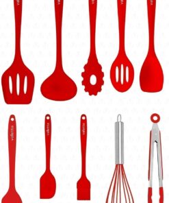 Vlt1120 Salvatore 10 Parça Spatula Set Kırmızı Vlt1120