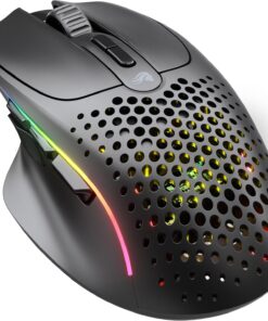 Model I 2 RGB Kablosuz BAMF sensörlü 26000 DPI 75 gram Gaming Mouse Mat Siyah