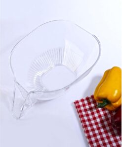 Kitchen Şeffaf Pratik Mutfak Süzgeci Meyve Sebze Yıkama Süzme Süzgeci