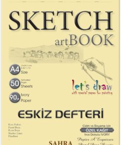 Eskiz Defteri A4 50 Yaprak Spiralli Ivory Sketchbook 90 gr