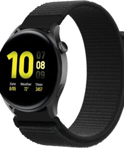 20mm Akıllı Saat Modelleri İçin Samsung Galaxy Watch 7/6/5/4/FE Serisi (40mm/44mm) Watch 6/4 Classic (43mm/42mm) Samsung Watch 5 Pro 45mm Uyumlu Hafif ve Rahat Kumaşlı Hasır Kordon