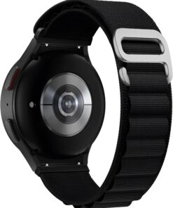 Samsung Galaxy Watch 7/6/5/4/FE Serisi (40mm/44mm) Watch 6/4 Classic (47mm/43mm/42mm) Samsung Watch 5 Pro 45mm İçin Hafif ve Yumuşak 20mm Kavisli Alpine Loop Kumaş Kordon