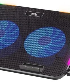 Mila Serisi M2 R-TYPE RGB Işıklı, 2 Büyük Fan, Telefon Standı,2 USB Notebook Soğutucu Stand