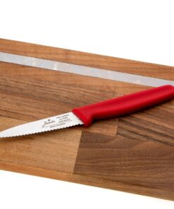 Practico Red Tırtıklı Soyma Bıçağı - 9cm