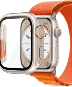 Apple Watch Series 6 44mm için Kılıf Apple Watch Ultra Dönüştürücü Ekran Koruyucu Kasa Yıldız Işığı [Watch Series 6 44mm ile Uyumlu Kılıf - Yıldız Işığı]
