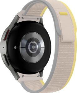 Samsung Galaxy Watch 7/6/5/4/FE Serisi (40mm/44mm) Watch 6/4 Classic (47mm/43mm/42mm) Samsung Watch 5 Pro 45mm İçin Hafif ve Bileği Rahatsız Etmeyen 20mm Kavisli Trail Loop Kumaş Kordon