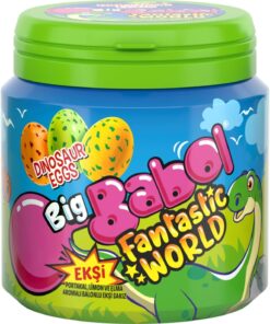 Big Babol Fantastic World Dinosaur Eggs Portakal Ve Limon Ve Elma