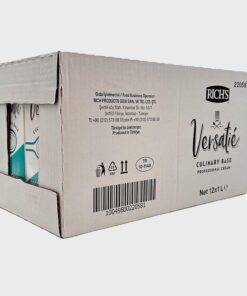 Versatie Professional Cream - Sıcak Mutfak Uygulamaları için Bitkisel Yağlı Şekersiz Krema - 12 x 1 L