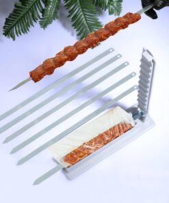 6 Adet Şiş Ve Kebapmatik Adana Urfa Kebap Kalıbı Aparatı Pratik Hızlı Kebap Makinesi Kutusu