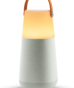 Audio Bright Max - Taşınabilir, Suya Dayanıklı, Işıklı 360 Derece Bluetooth Hoparlör, Aydınlatma, Atmosferik Sesler, Çoklu Senkronizasyon Teknolojisi ve Şarj Edilebilir Pil ile