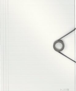 Solid İnce Lastikli Dosya, 150 Sayfa Kapasiteli, Beyaz, 45631001