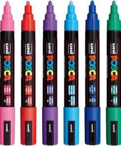 GÖNDER Uni Posca Markör Kalem 5M 12'li Set 1.8-2.5 mm Keçe Uçlu