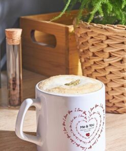 I Love You Kalp Desenli Kahve Fincanı 225Ml