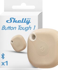 Blu Button Tough Mocha | Eylemleri ve sahneleri etkinleştirmek için akıllı Bluetooth tuşu | çoklu tıklama etkinleştirme | anında tepki süresi | koruma sınıfı IP54 | iOS Android uygulaması