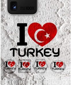 Merkezi Samsung Galaxy S20 Ultra Kılıf (SM-G988B) Baskılı Silikon I Love Turkey STK:158