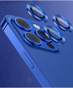 Apple İPhone 14 Pro Max ile uyumlu Kamera Koruyucu Lens (Lacivert)