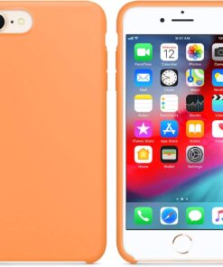 Apple iPhone 8 için Kılıf Liquid Lansman Silikon Papaya [iPhone 8 ile Uyumlu Kılıf - ]
